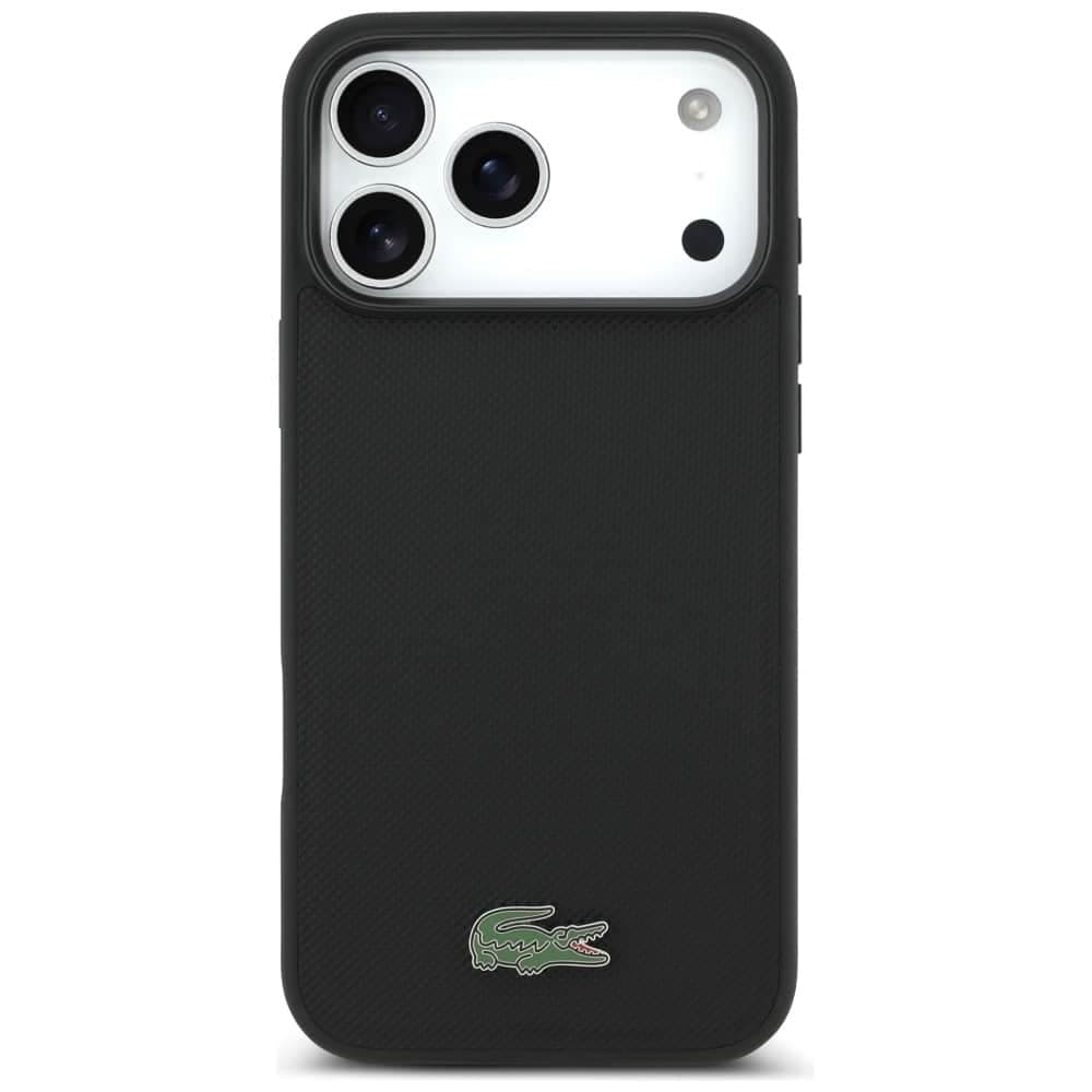 Σετ θήκης + πορτοφολιού Lacoste Petit Pique MagSafe για iPhone 17 Pro Max μαύρη 2