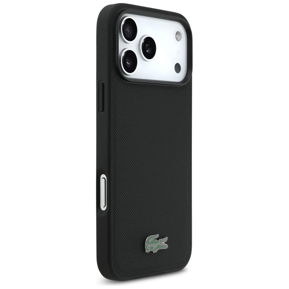 Σετ θήκης + πορτοφολιού Lacoste Petit Pique MagSafe για iPhone 17 Pro Max μαύρη 3