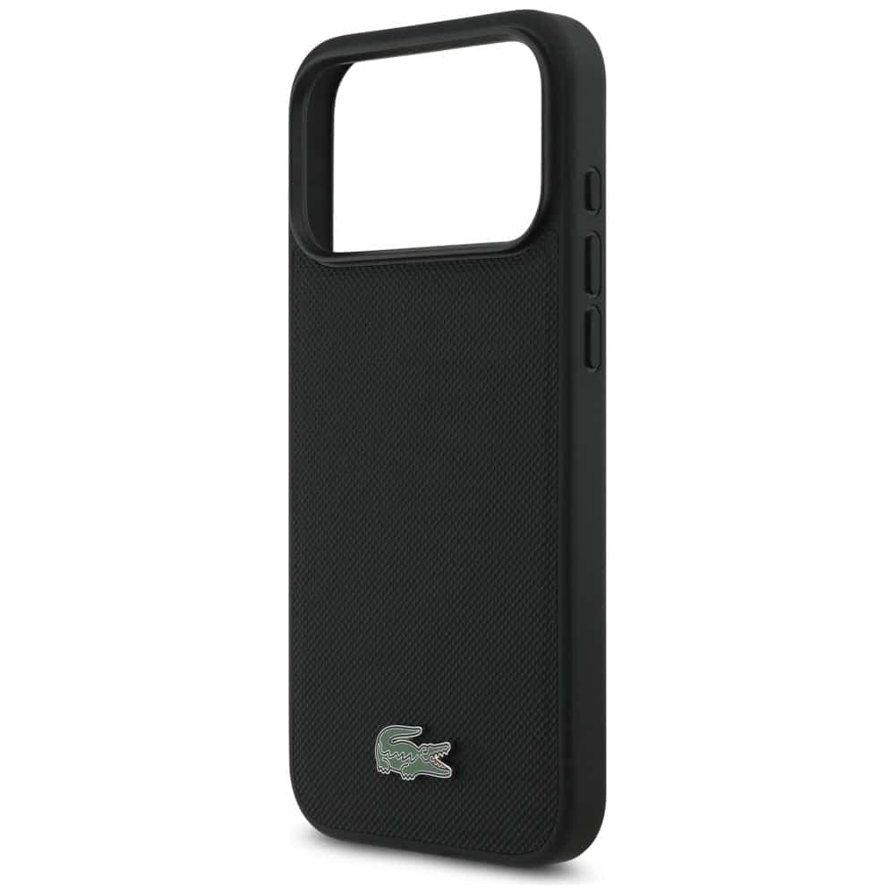 Σετ θήκης + πορτοφολιού Lacoste Petit Pique MagSafe για iPhone 17 Pro Max μαύρη 5