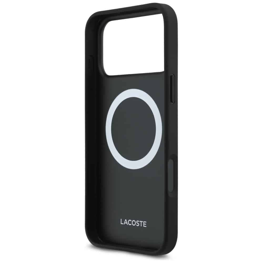 Σετ θήκης + πορτοφολιού Lacoste Petit Pique MagSafe για iPhone 17 Pro Max μαύρη 6