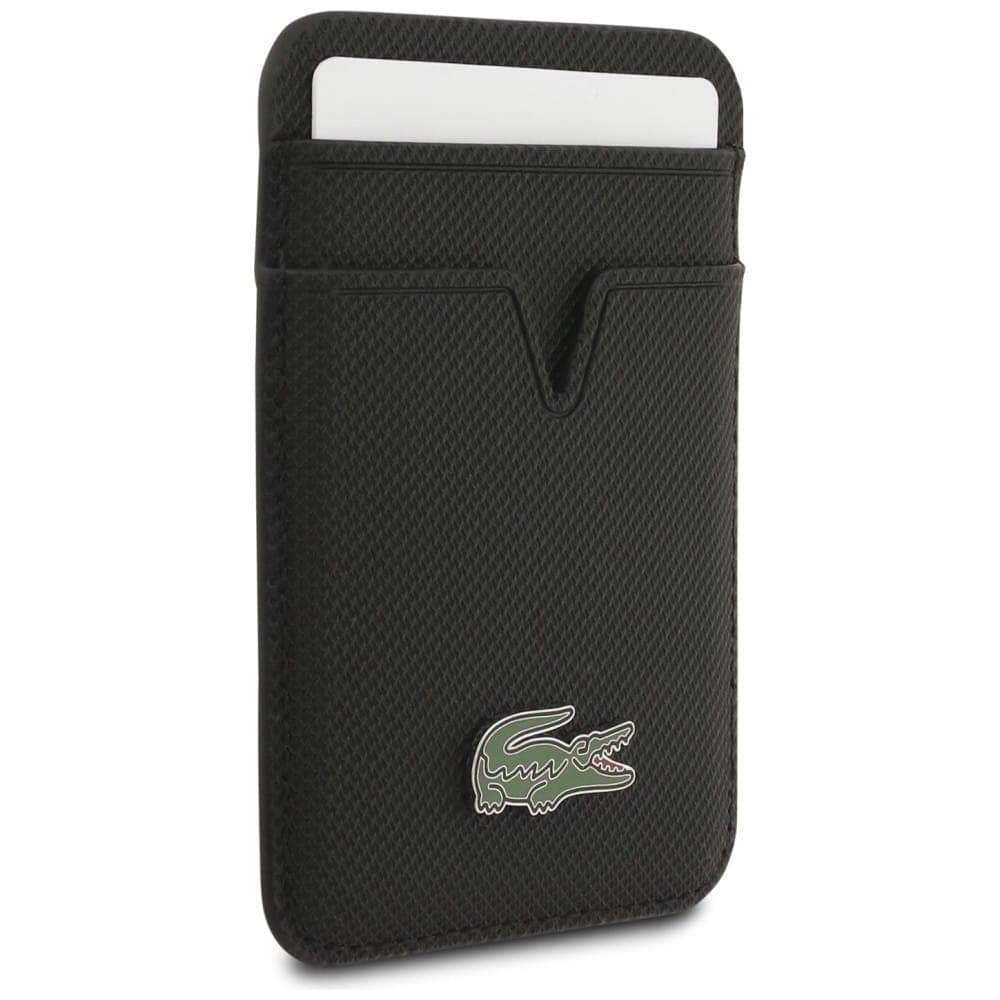 Πορτοφόλι καρτών Lacoste Petit Pique MagSafe μαύρο 3