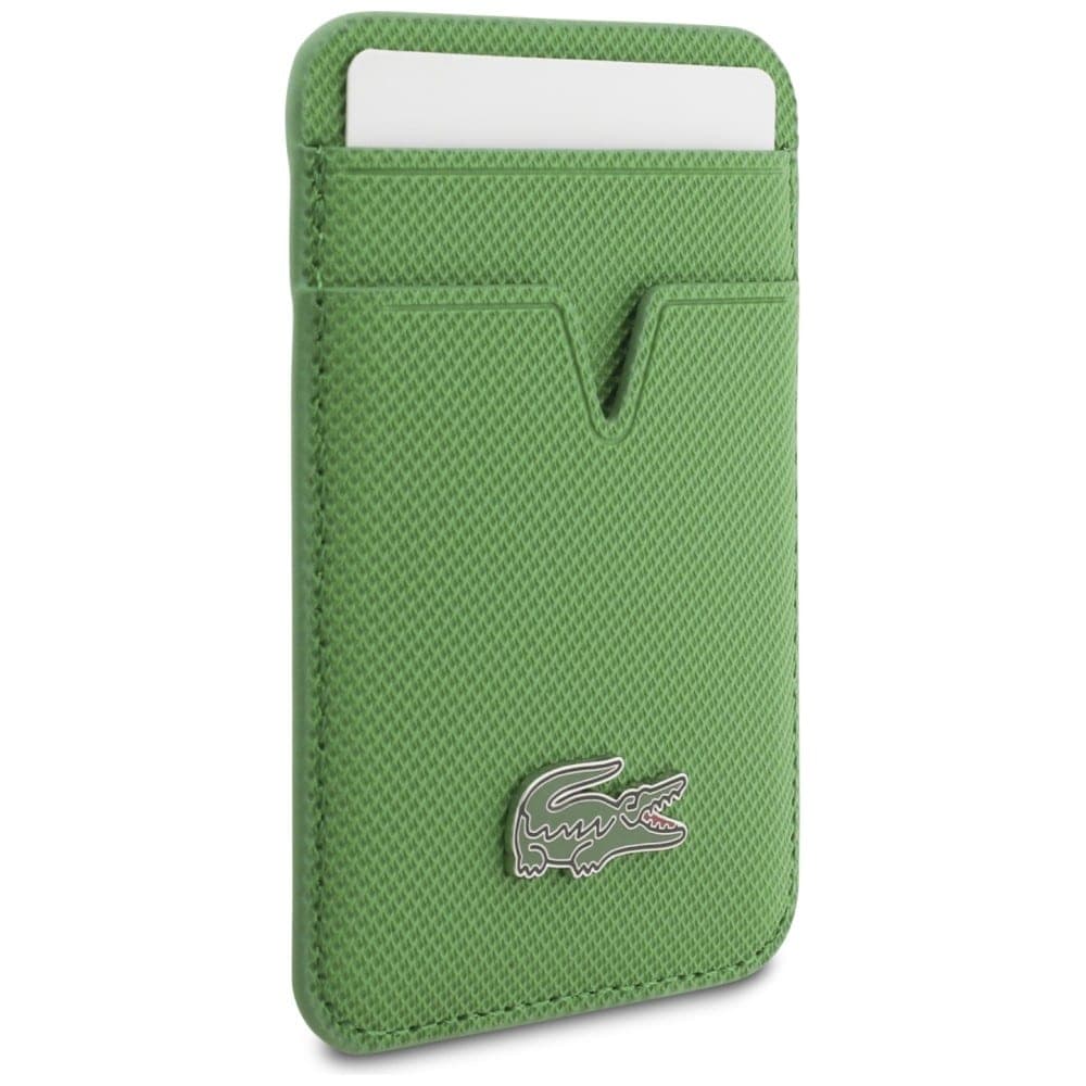 Πορτοφόλι καρτών Lacoste Petit Pique MagSafe πράσινο 3