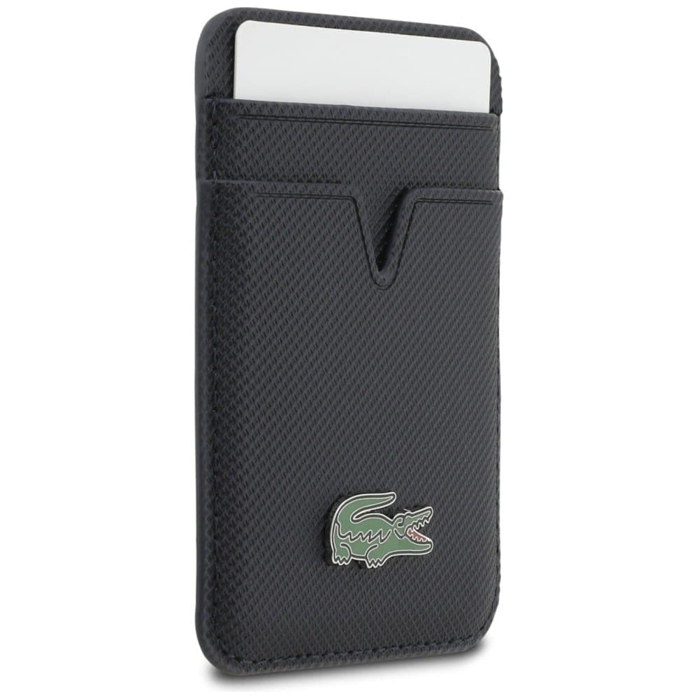Μικρό πορτοφόλι MagSafe με πινέζα Lacoste μπλε σκούρο 4
