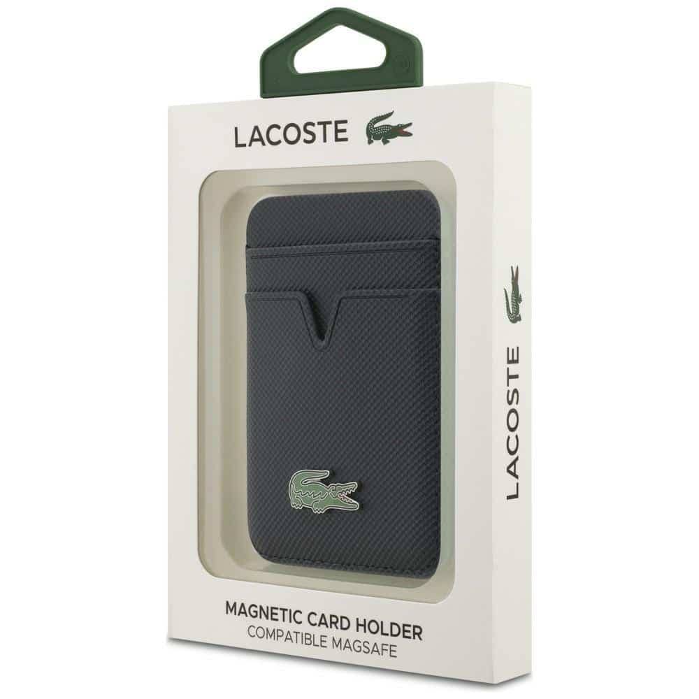 Μικρό πορτοφόλι MagSafe με πινέζα Lacoste μπλε σκούρο 5