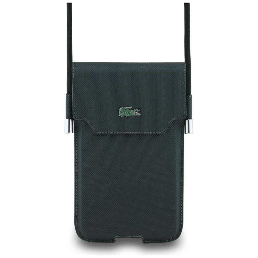 Τσάντα Lacoste Universal Sleeve Crossbody Petit Pique Μεταλλικό Λογότυπο XL sinople