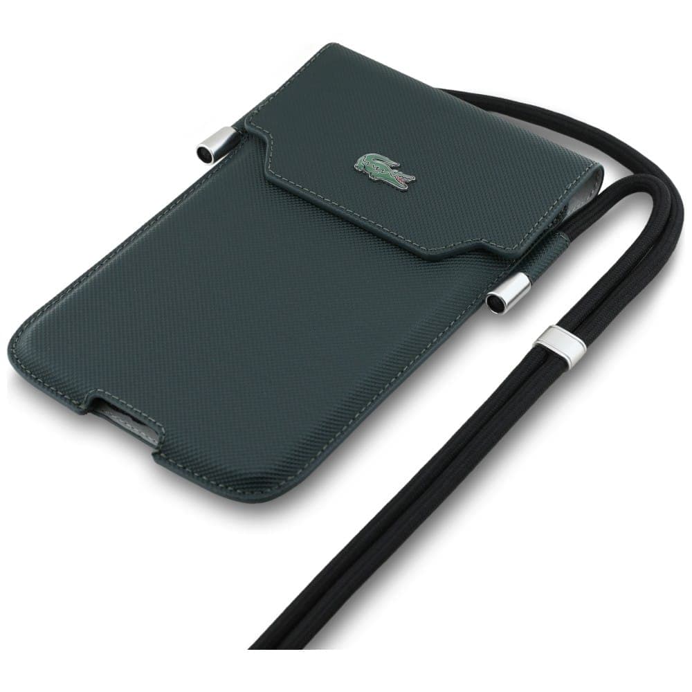 Τσάντα Lacoste Universal Sleeve Crossbody Petit Pique Μεταλλικό Λογότυπο XL sinople 3