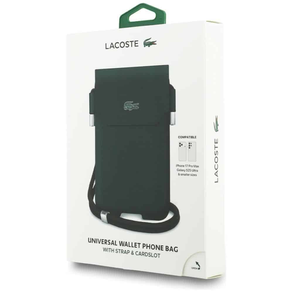 Τσάντα Lacoste Universal Sleeve Crossbody Petit Pique Μεταλλικό Λογότυπο XL sinople 4