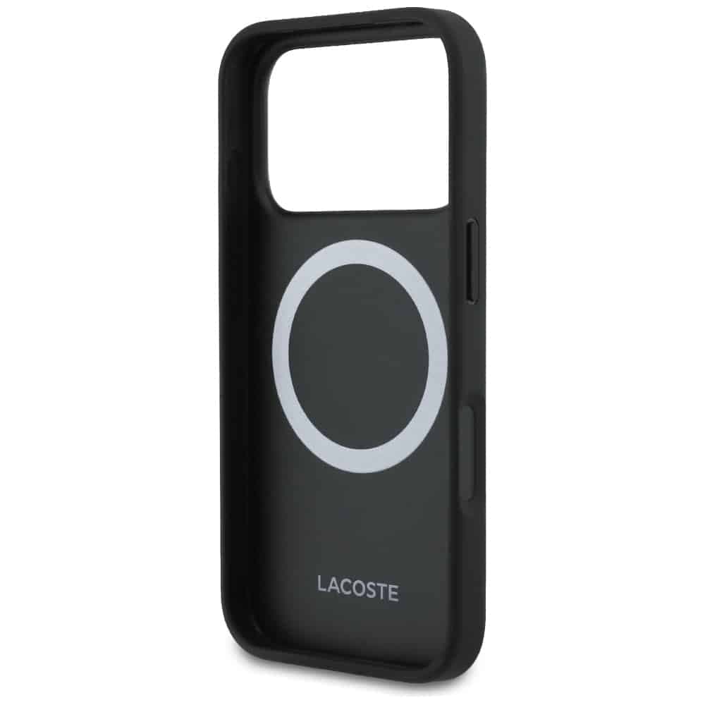 Σετ θήκης + πορτοφολιού Lacoste PVC Blend MagSafe για iPhone 17 Pro Max καφέ 6