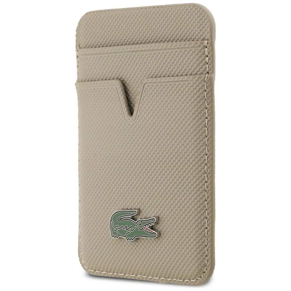 Πορτοφόλι καρτών Lacoste Small Spike MagSafe Taupe