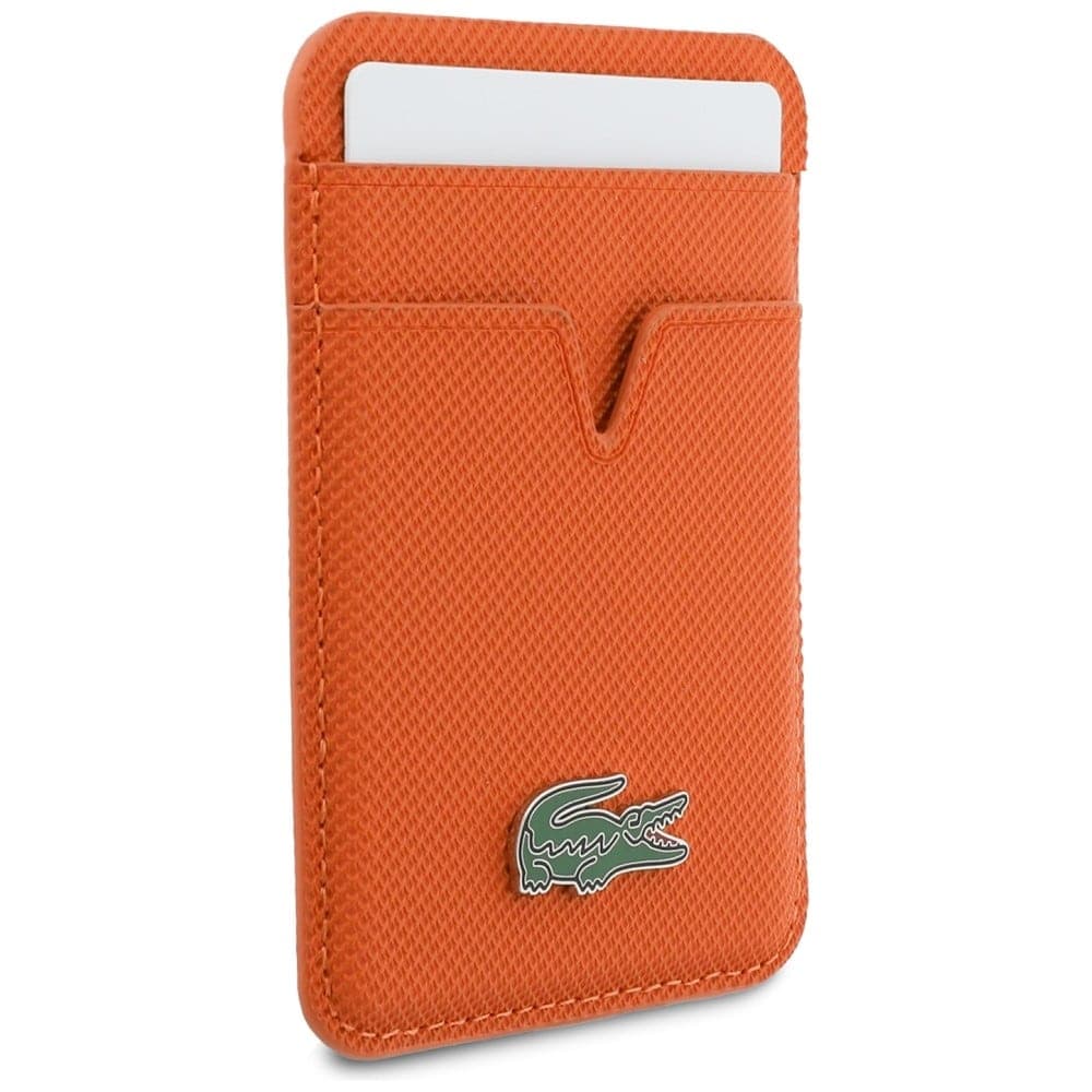 Μικρό πορτοφόλι καρτών Lacoste MagSafe Πορτοκαλί 3