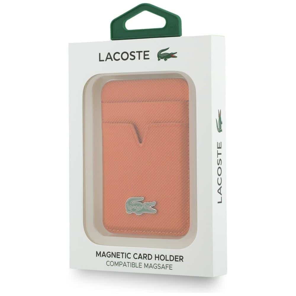 Μικρό πορτοφόλι καρτών Lacoste MagSafe Πορτοκαλί 5