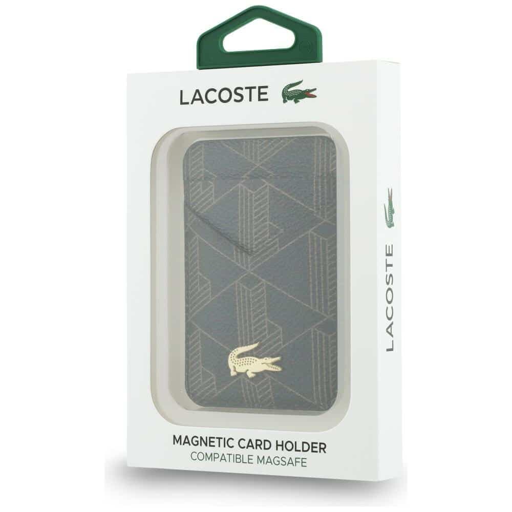 Πορτοφόλι καρτών Lacoste PVC Blend MagSafe καφέ 5