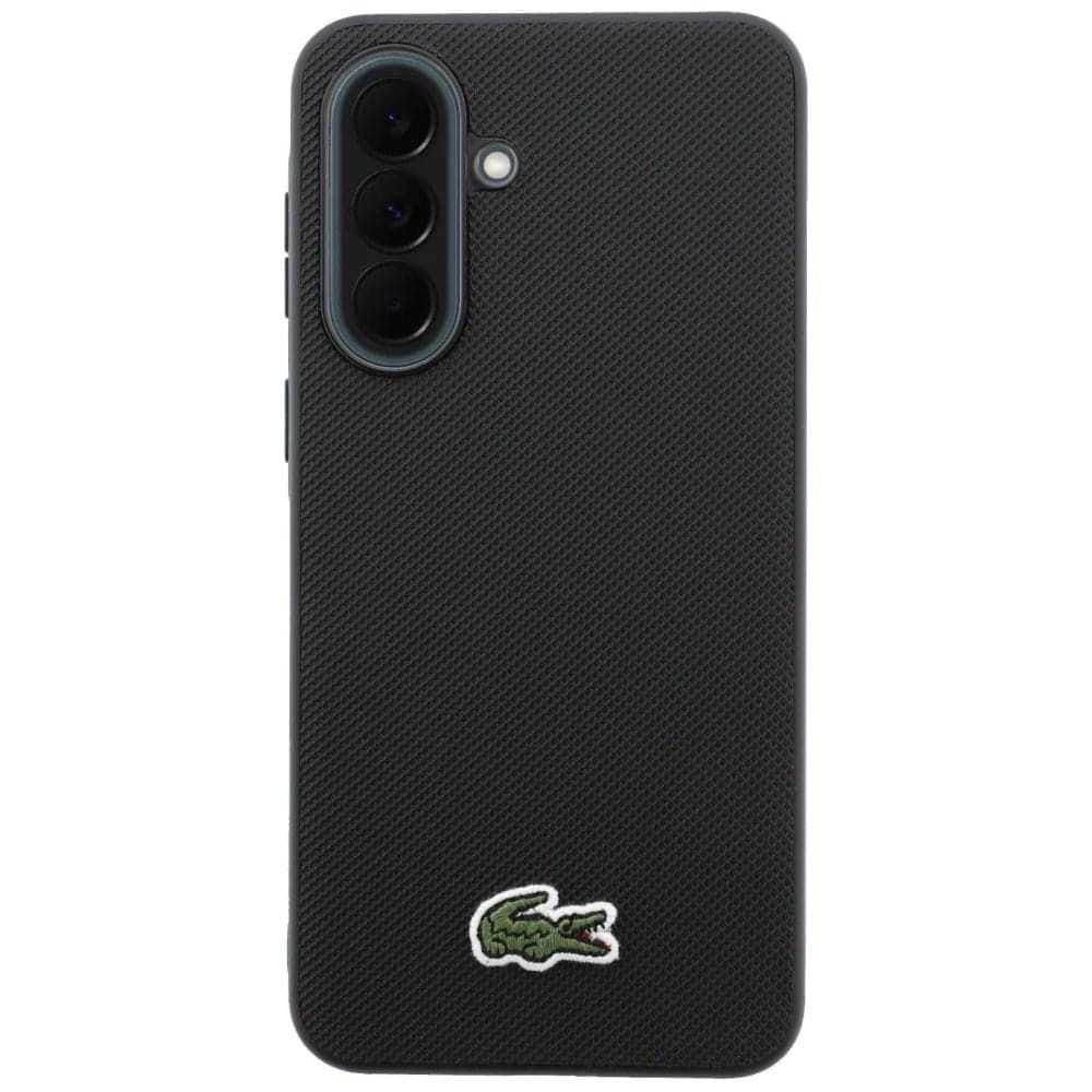 Lacoste Iconic Petit Pique Woven Logo - θήκη για Samsung Galaxy A37 - Μαύρο 3