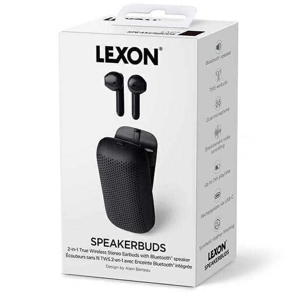Ασύρματα ακουστικά Lexon Speakerbuds με ηχείο Bluetooth, μαύρο LA127N 16