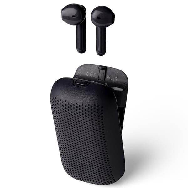 Ασύρματα ακουστικά Lexon Speakerbuds με ηχείο Bluetooth, μαύρο LA127N 2