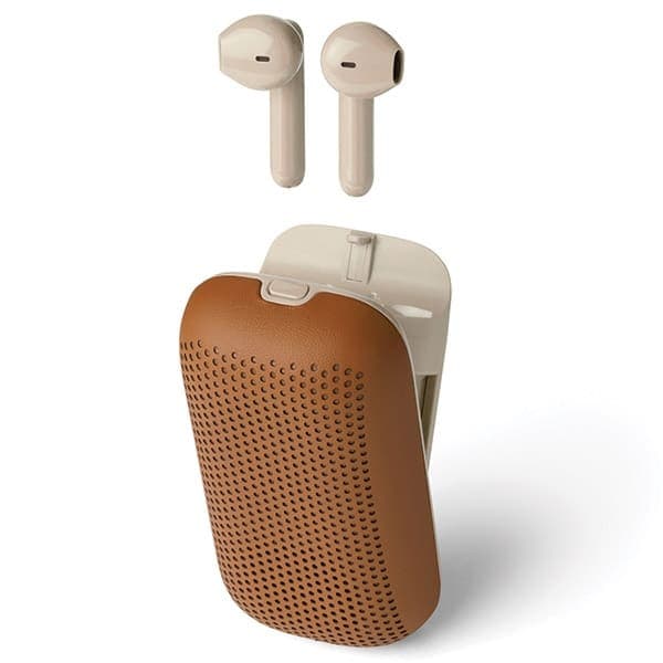 Ασύρματα ακουστικά Lexon Speakerbuds με ηχείο Bluetooth camel LA127C 2