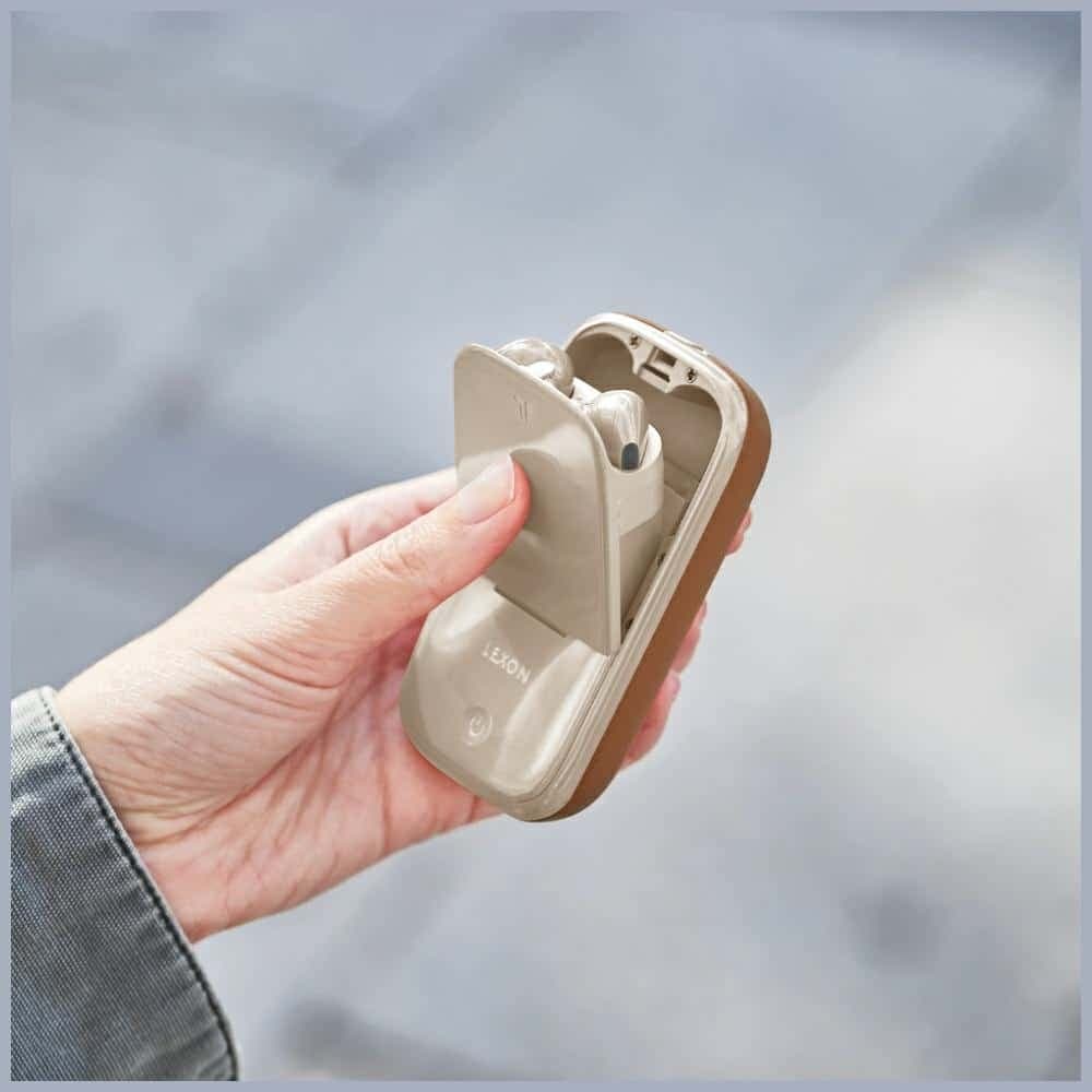 Ασύρματα ακουστικά Lexon Speakerbuds με ηχείο Bluetooth camel LA127C 14
