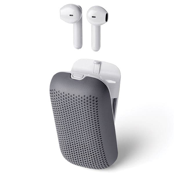 Ασύρματα ακουστικά Lexon Speakerbuds με ηχείο Bluetooth γκρι LA127G 4