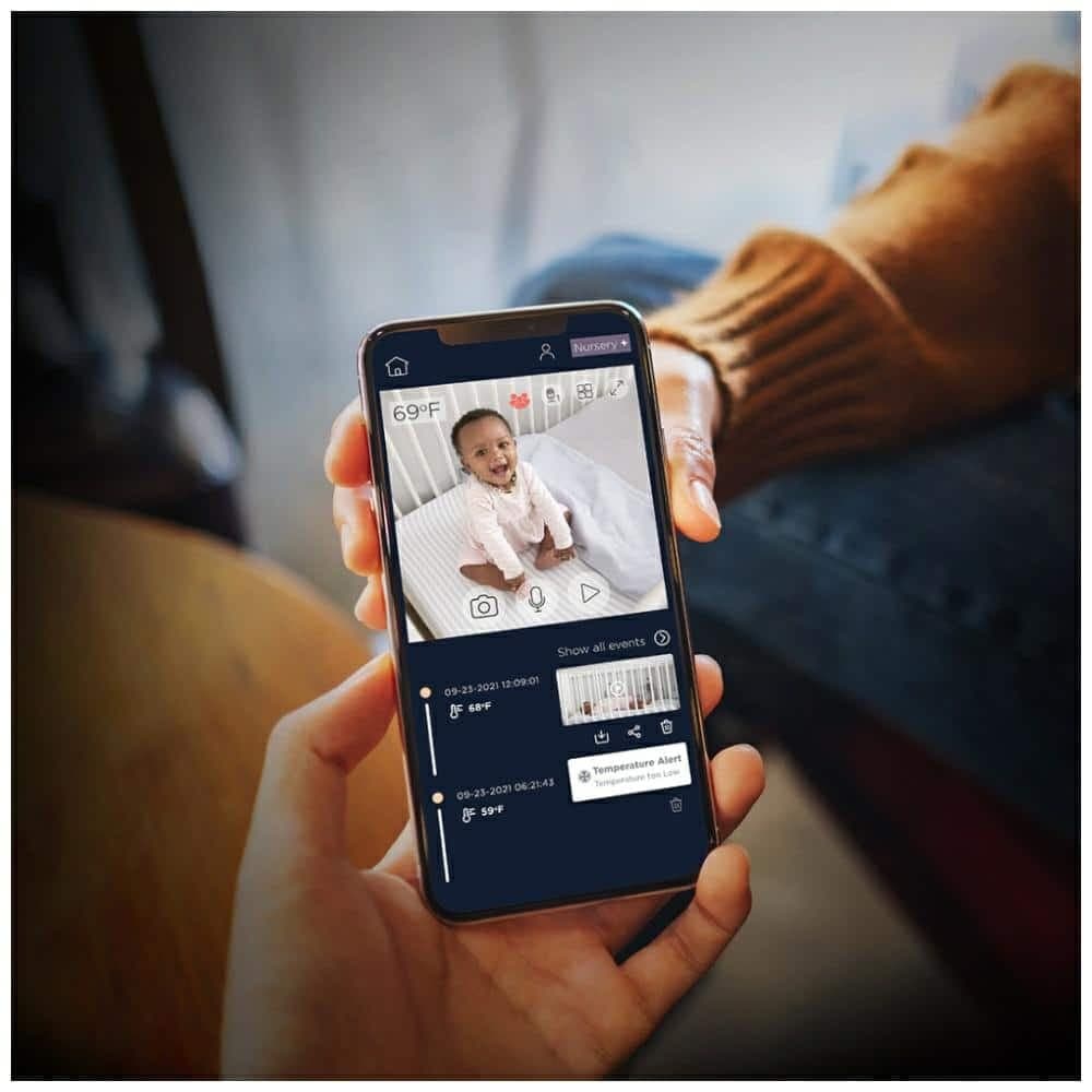 Ηλεκτρονική νταντά Motorola VM85 Connect οθόνη 5" Wi-Fi λευκό 8