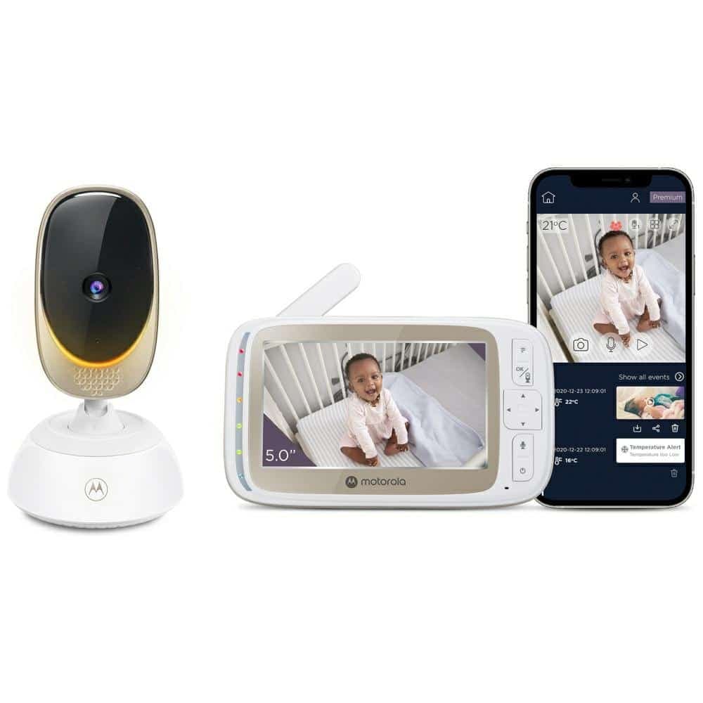Ηλεκτρονική νταντά Motorola VM85 Connect οθόνη 5" Wi-Fi λευκό 4