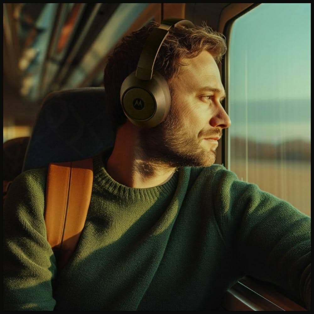 Ακουστικά Bluetooth Over-ear Motorola XT800 ANC μαύρα 10