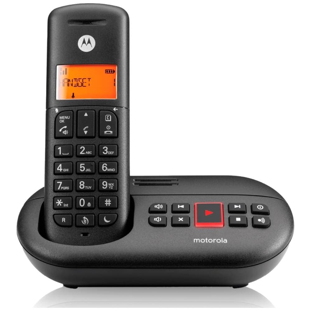 Ασύρματο τηλέφωνο με τηλεφωνητή Motorola E211 - Μαύρο 2