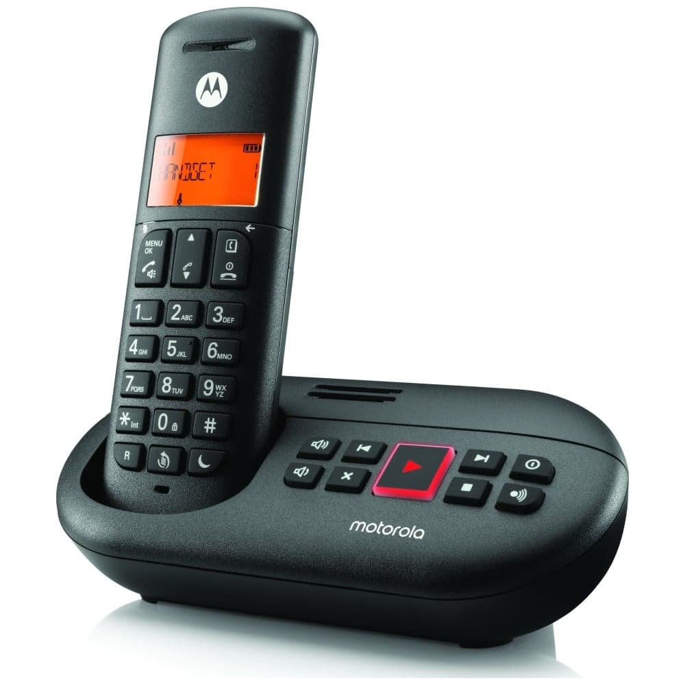 Ασύρματο τηλέφωνο με τηλεφωνητή Motorola E211 - Μαύρο 3