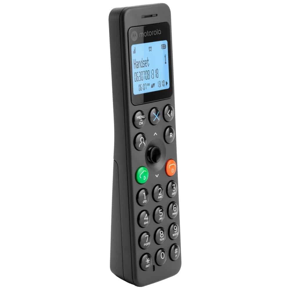 Ασύρματο σταθερό τηλέφωνο Motorola DOT201 μαύρο 3