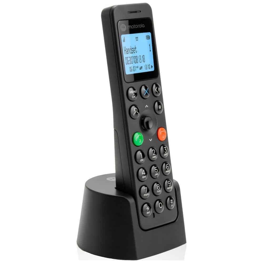 Ασύρματο σταθερό τηλέφωνο Motorola DOT201 μαύρο