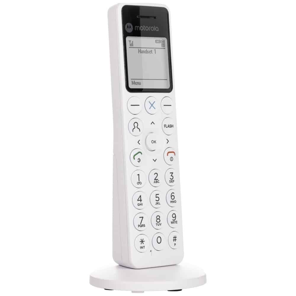 Ασύρματο σταθερό τηλέφωνο Motorola DOT411 λευκό 3