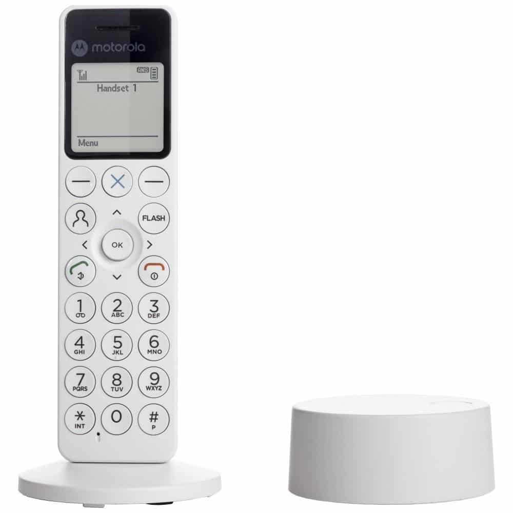 Ασύρματο σταθερό τηλέφωνο Motorola DOT411 λευκό