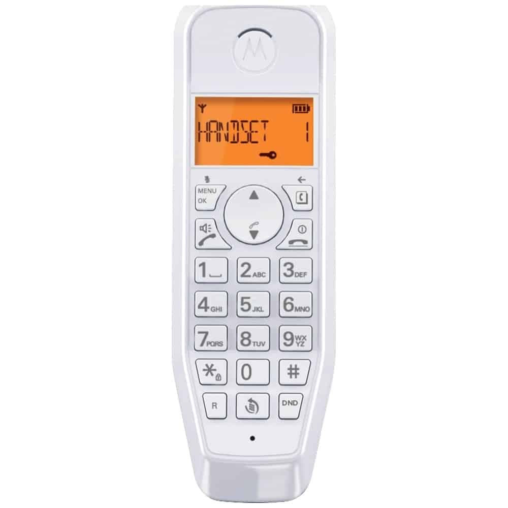 Σετ ασύρματων σταθερών τηλεφώνων Motorola S1202 2 τεμ. λευκά 2