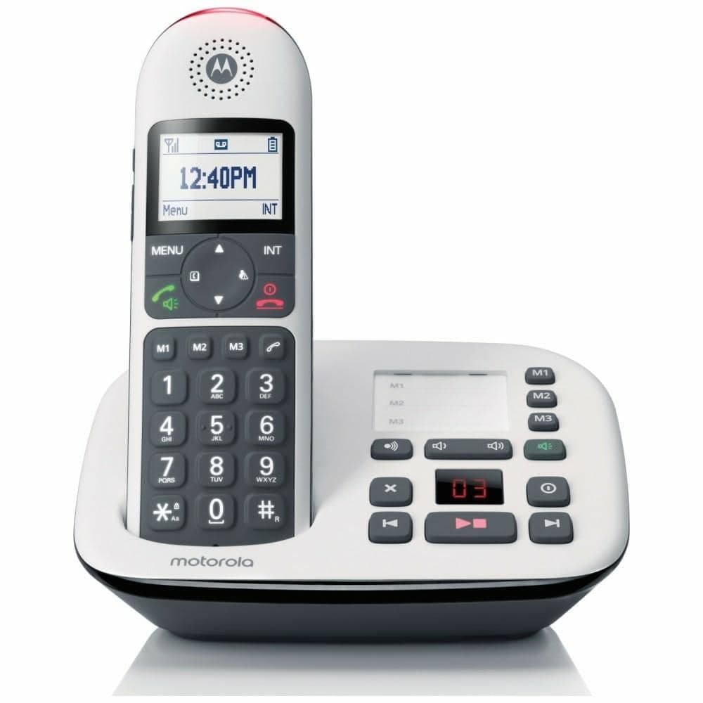 Ασύρματο σταθερό τηλέφωνο Motorola CD5011 λευκό