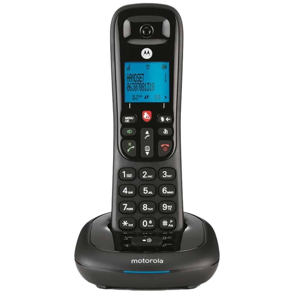 Ασύρματο σταθερό τηλέφωνο Motorola CD4001 μαύρο
