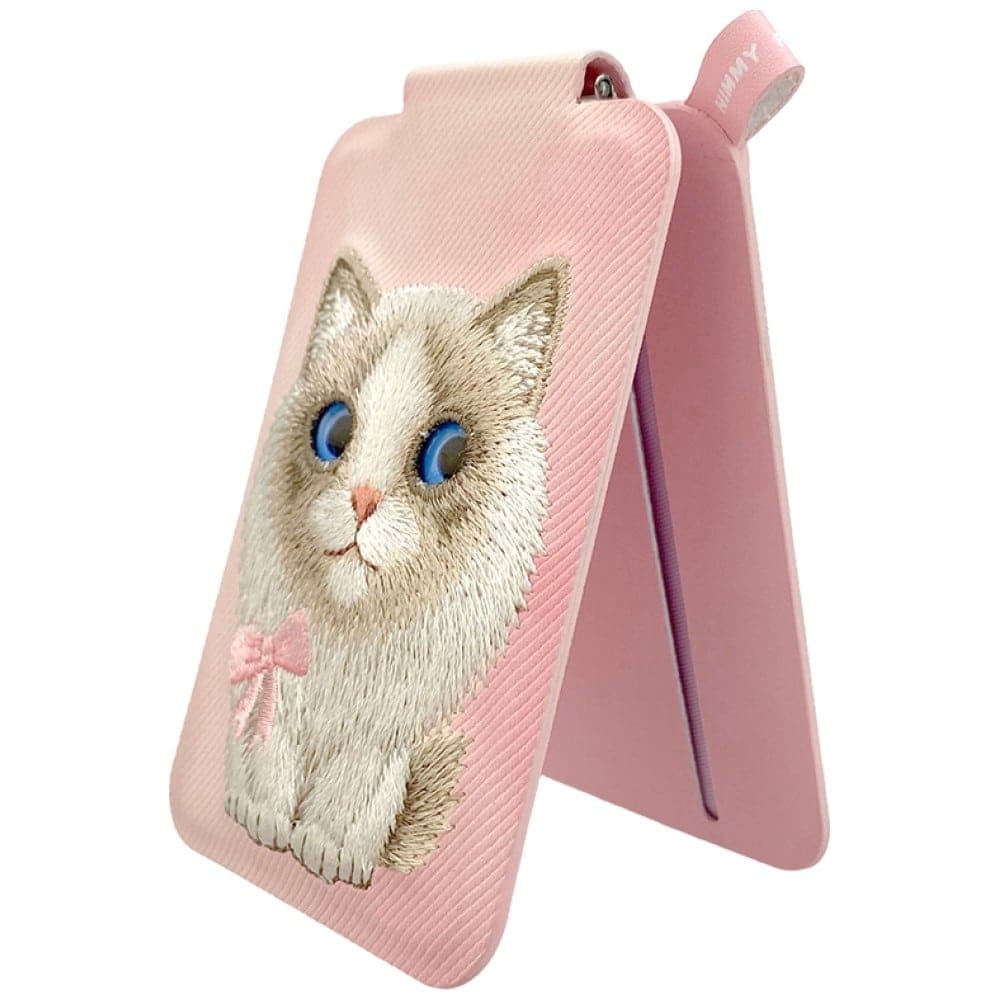 Μαγνητική βάση πορτοφολιού τηλεφώνου Nimmy New Big-Eye Cute Pets 2.0 Cat pink 3