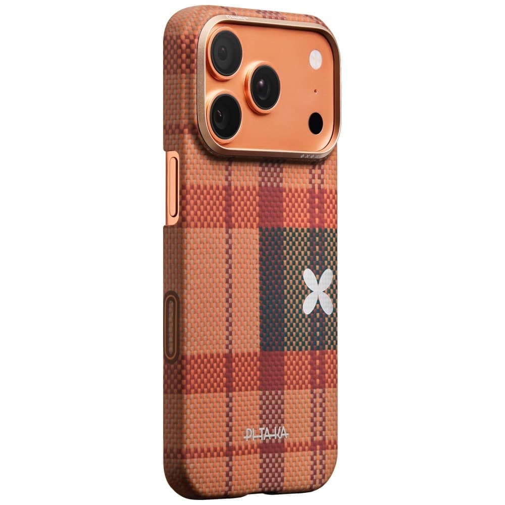 PITAKA PITAKA × MÜNN Flora in Grid - θήκη για Apple iPhone 17 Pro - Διάφανο 2
