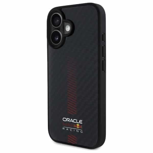 Red Bull Carbon Fiber Power Bar MagSafe - θήκη για Apple iPhone 16 Plus - Μαύρο 2