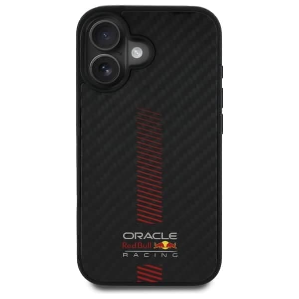 Red Bull Carbon Fiber Power Bar MagSafe - θήκη για Apple iPhone 16 Plus - Μαύρο 3