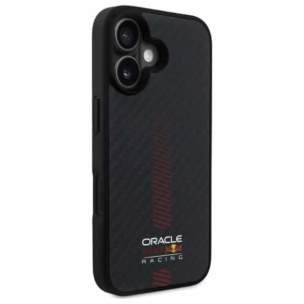 Red Bull Carbon Fiber Power Bar MagSafe - θήκη για Apple iPhone 16 Plus - Μαύρο 4