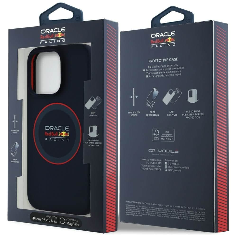 Red Bull Σιλικόνη Red Ring MagSafe - θήκη για Apple iPhone 16 Pro Max - Μπλε 8
