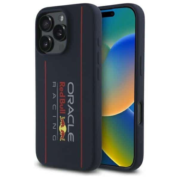 Red Bull Red Bull σιλικόνης θήκες κάθετου λογότυπου MagSafe - θήκη για Apple iPhone 16 Pro Max - Μπλε