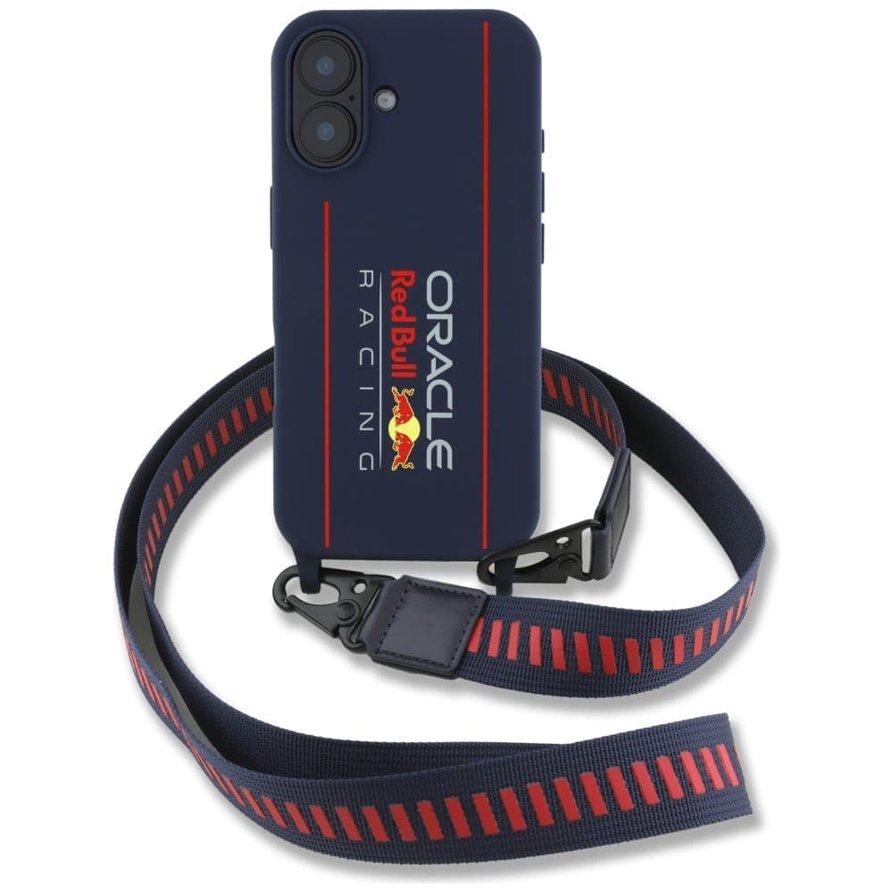 Red Bull Λουράκι σιλικόνης και κάθετο λογότυπο MagSafe - θήκη για Apple iPhone 16 - Μπλε 2