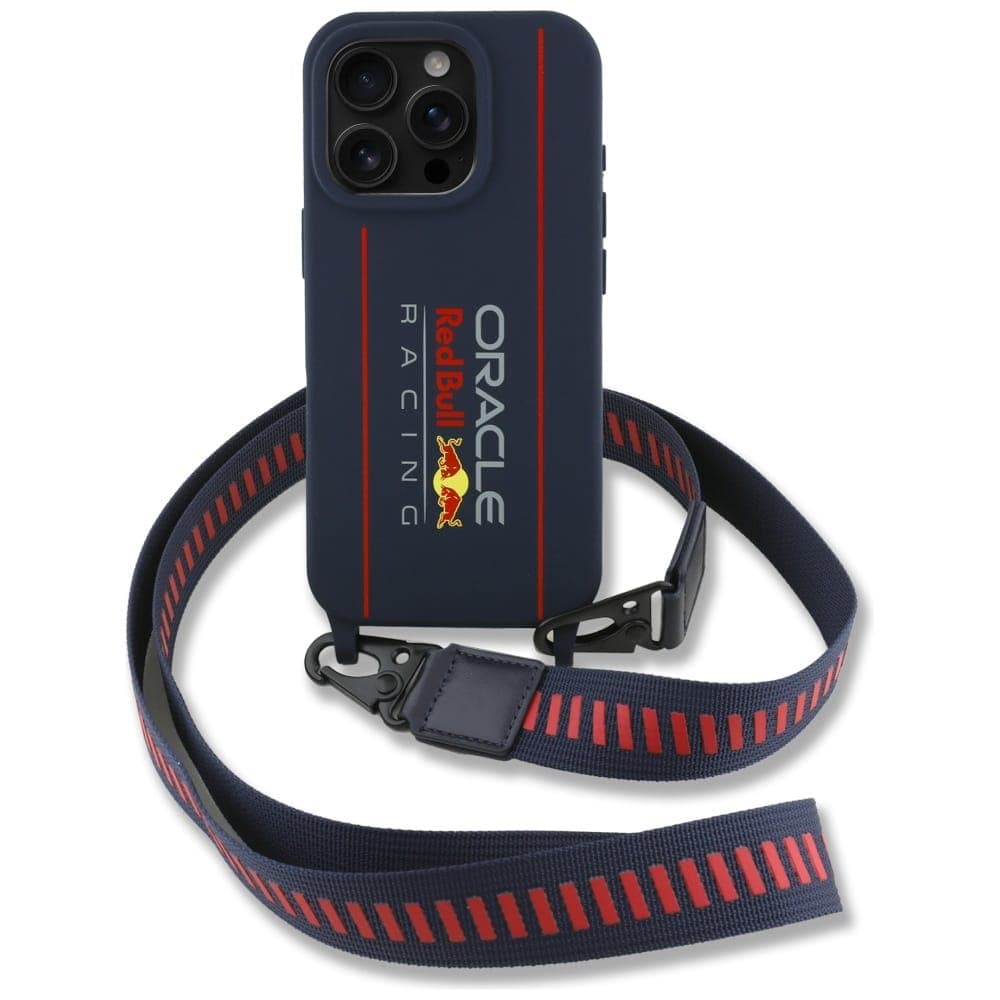 Red Bull Red Bull λουράκι σιλικόνης και κάθετο λογότυπο MagSafe - θήκη για Apple iPhone 16 Pro - Μπλε 2