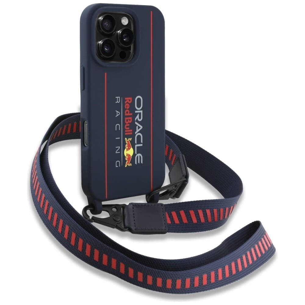 Red Bull Red Bull λουράκι σιλικόνης και κάθετο λογότυπο MagSafe - θήκη για Apple iPhone 16 Pro - Μπλε 3