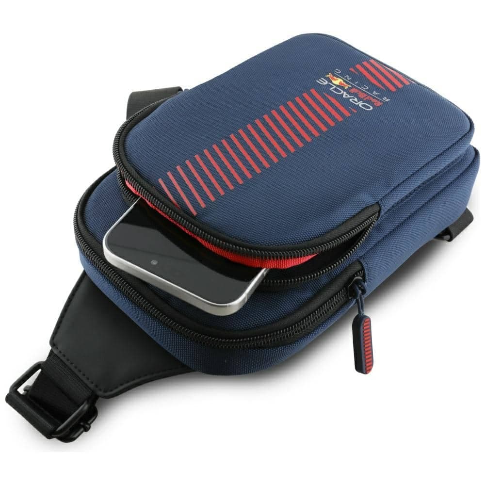 Τσάντα τηλεφώνου Red Bull Powerbar Crossbody Nylon μπλε σκούρο 4