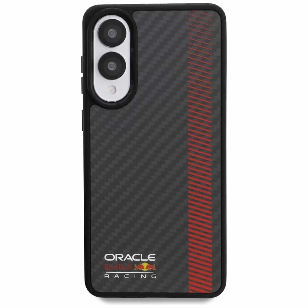 Red Bull Real Carbon Fiber Powerbar MagSafe - θήκη για Samsung Galaxy S25 Edge - Μαύρο 3