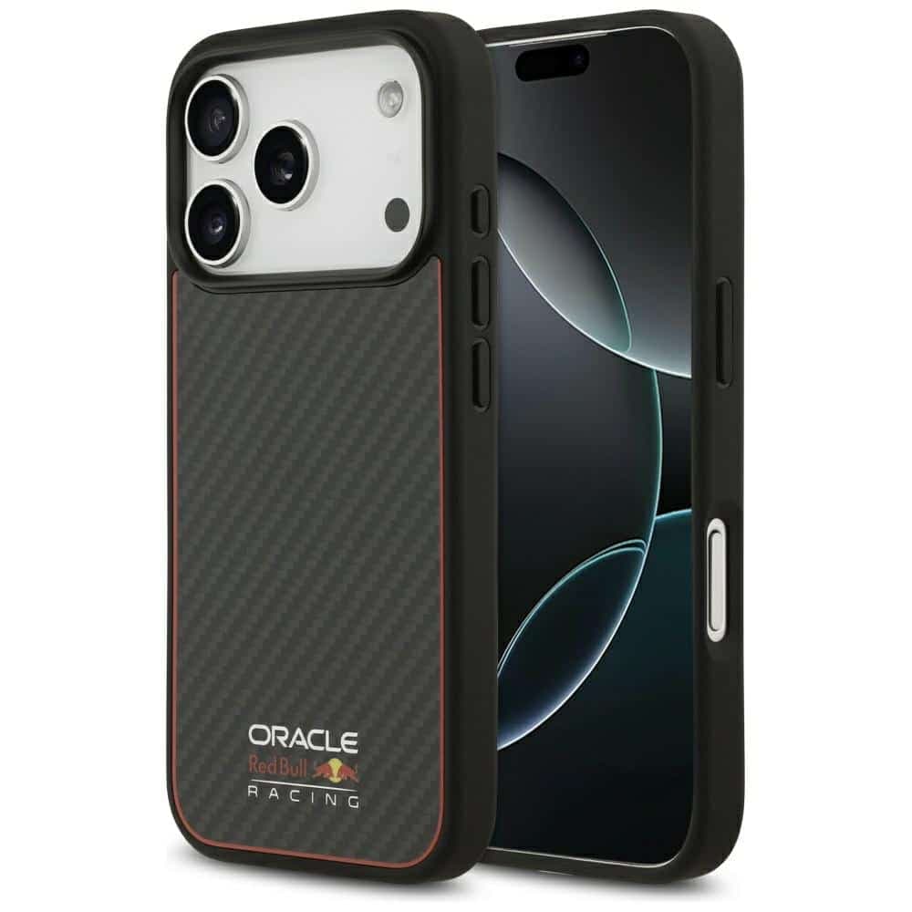 Red Bull Kevlar Logo Matt MagSafe - θήκη για Apple iPhone 17 Pro - Μαύρο