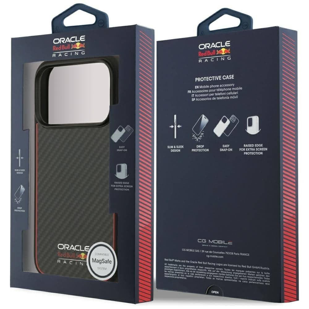 Red Bull Kevlar Logo Matt MagSafe - θήκη για Apple iPhone 17 Pro - Μαύρο 8