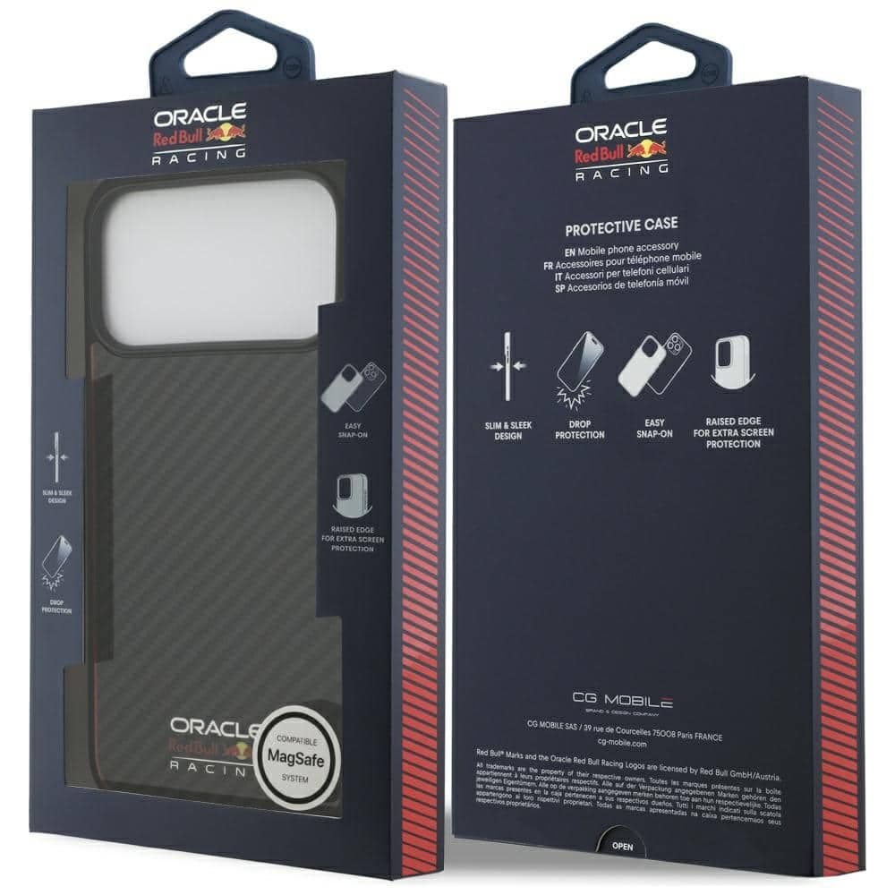 Red Bull Kevlar Logo Matt MagSafe - θήκη για Apple iPhone 17 Pro Max - Μαύρο 8