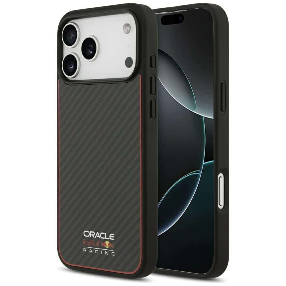 Red Bull Kevlar Logo Matt MagSafe - θήκη για Apple iPhone 17 Pro Max - Μαύρο